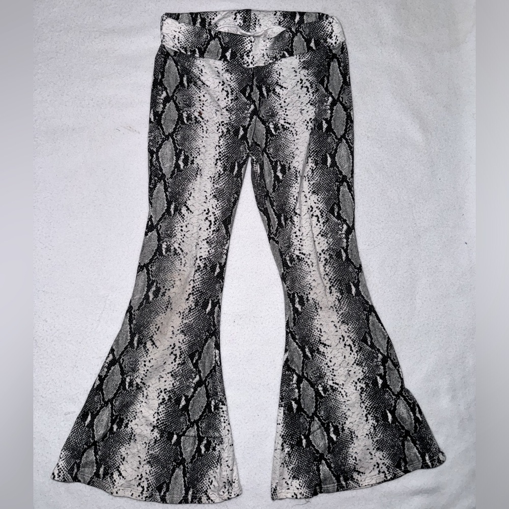 Snake Skin Bell Bottoms